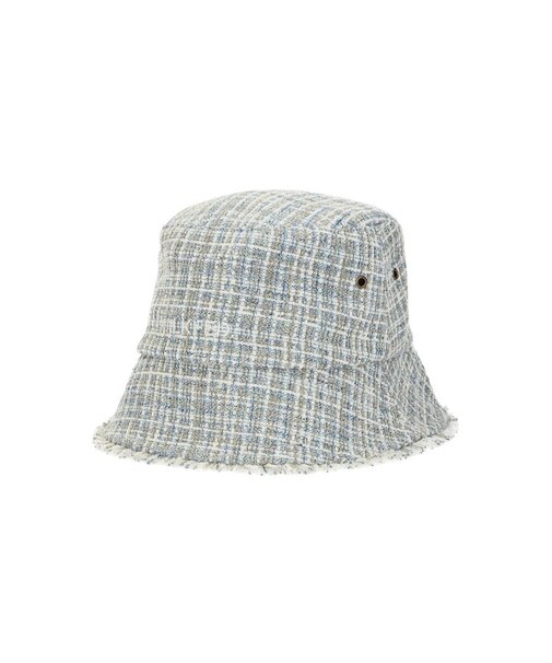 TWEED FRINGE BUCKET HAT
