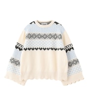 PATTERNED KNIT TUNIC