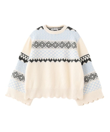 PATTERNED KNIT TUNIC