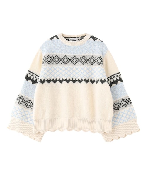 PATTERNED KNIT TUNIC