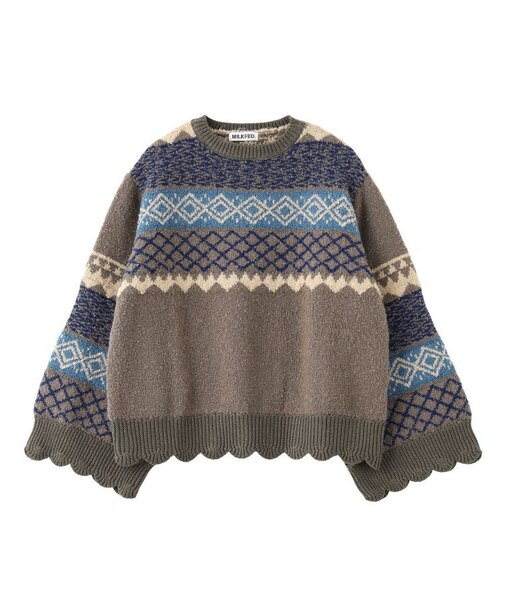 PATTERNED KNIT TUNIC