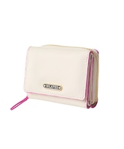 LOGO TRIFOLD LEATHER WALLET