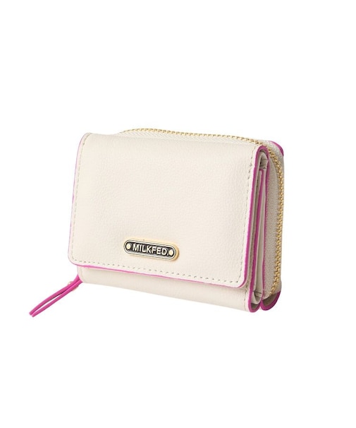 LOGO TRIFOLD LEATHER WALLET