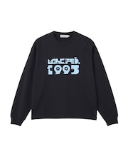 APPLE LOGO FLOCK PRINT L/S TEE