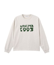 APPLE LOGO FLOCK PRINT L/S TEE