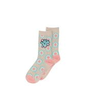 FLOWER LOGO JACQUARD SOCKS