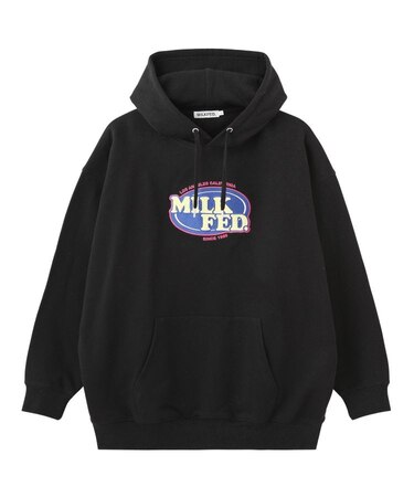 OVAL LOGO WIDE HOODIE SWEAT