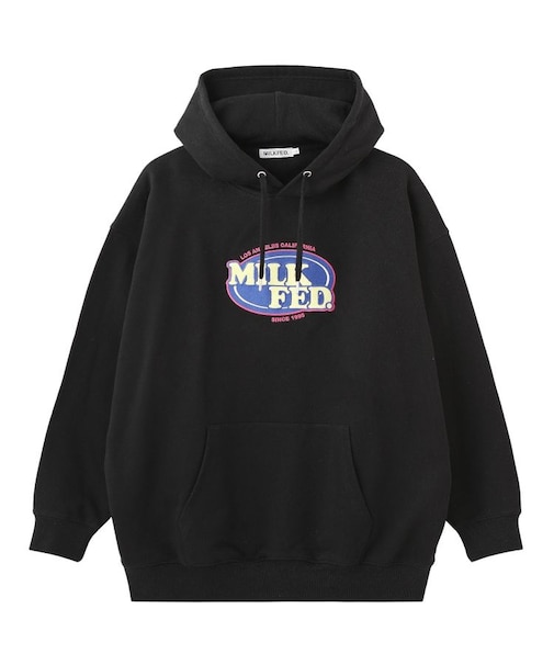 OVAL LOGO WIDE HOODIE SWEAT