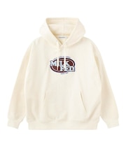 OVAL LOGO WIDE HOODIE SWEAT
