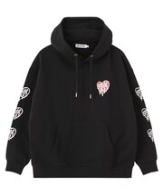 MELTY HEART WIDE HOODIE SWEAT