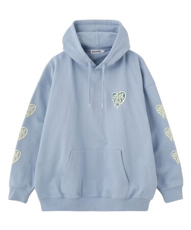 MELTY HEART WIDE HOODIE SWEAT