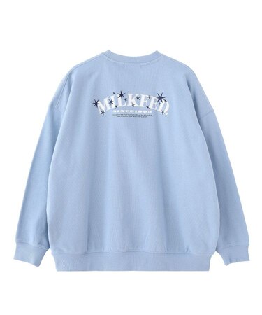 STARS AND LOGO WIDE CREW SWEAT
