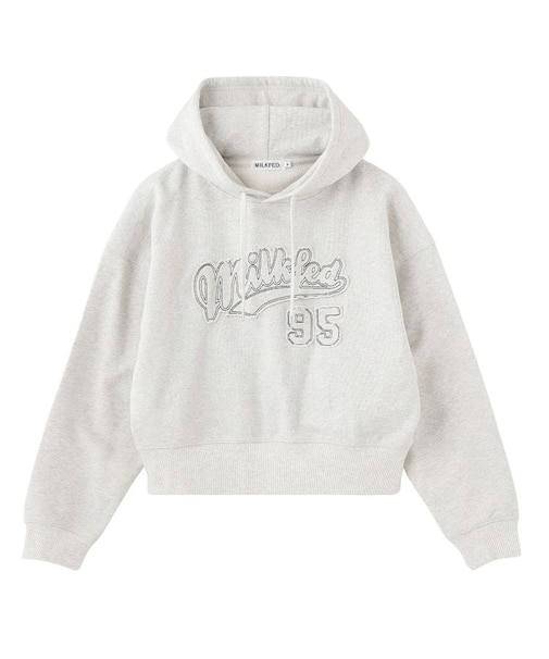 STITCHED LOGO SHORT HOODIE