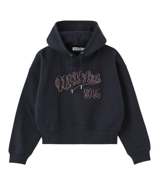 STITCHED LOGO SHORT HOODIE