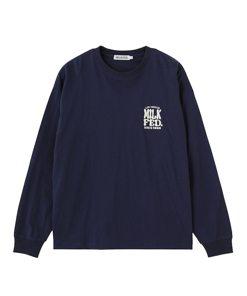 FLOWER DOT PATTERN LOGO WIDE L/S TEE