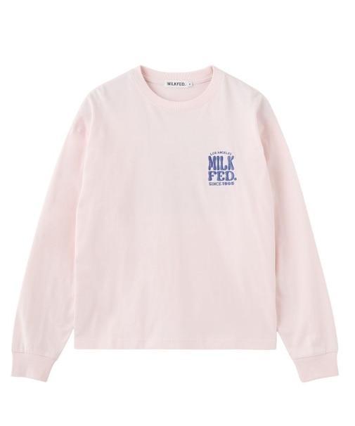 FLOWER DOT PATTERN LOGO WIDE L/S TEE