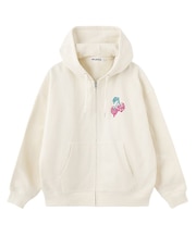 MELTY CHERRY WIDE ZIP UP HOODIE
