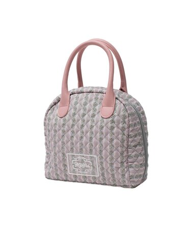 STRIPED FLOWER QUILTED BAG