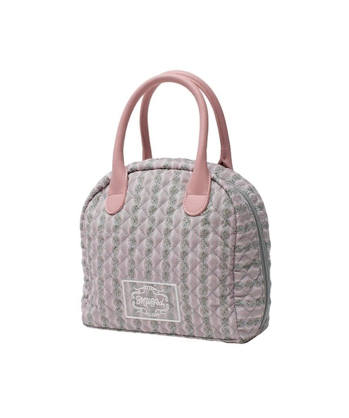 STRIPED FLOWER QUILTED BAG