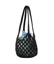 KNITTED GINGHAM BAG