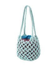 KNITTED GINGHAM BAG