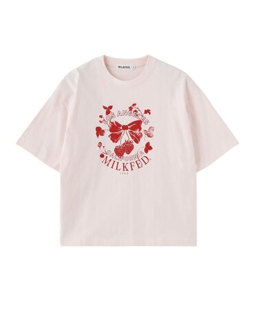 WATERCOLOR STRAWBERRY WIDE S/S TEE