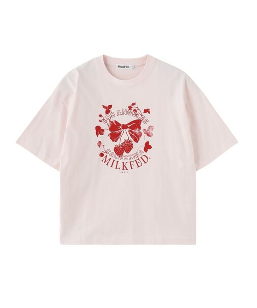 WATERCOLOR STRAWBERRY WIDE S/S TEE