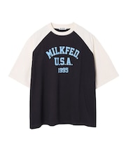 COLLEGE LOGO BIG S/S TOP