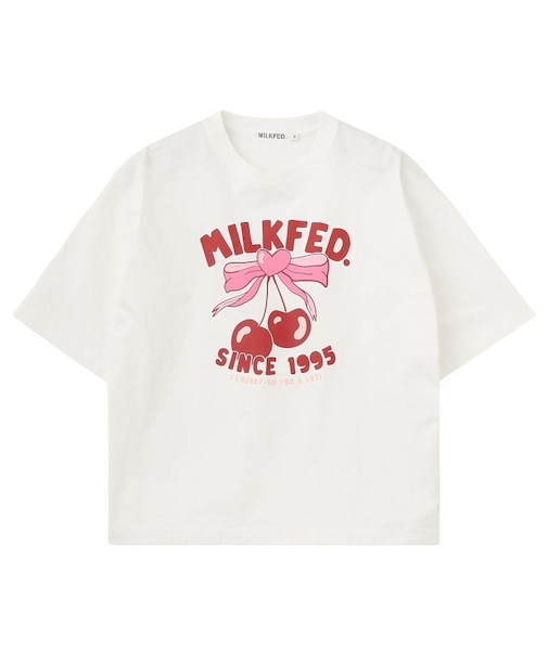 CHERRY RIBBON WIDE S/S TEE