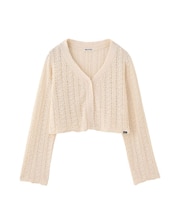 OPENWORK CABLE KNIT CARDIGAN