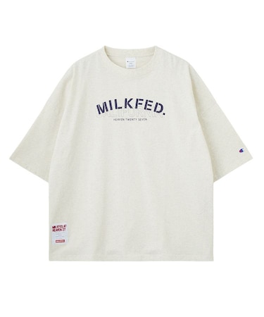 MILKFED.ⅹCHAMPION LAYER LOGO BIG TEE