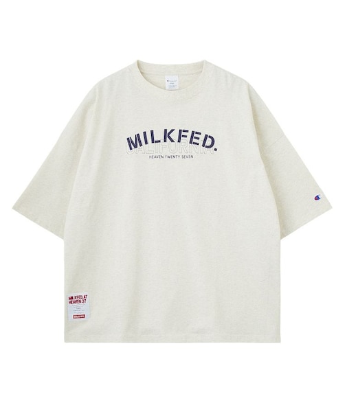 MILKFED.ⅹCHAMPION LAYER LOGO BIG TEE