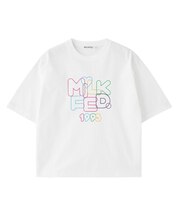 MILKFED. NEON LOGO WIDE S/S TEE
