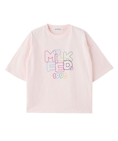 MILKFED ミルクフェド　ビック　ロゴ　Tシャツ　オレンジ　ワンサイズ MILKFED ミルクフェド ビック ロゴ Tシャツ オレンジ ワンサイズ