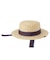 TRIMMED RIBBON BOATER HAT