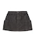 PANELED POCKET DENIM MINI SKIRT