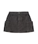 PANELED POCKET DENIM MINI SKIRT