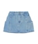 PANELED POCKET DENIM MINI SKIRT