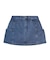 PANELED POCKET DENIM MINI SKIRT