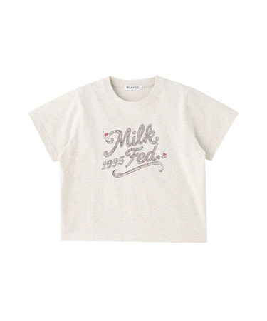 CREAM LOGO COMPACT S/S TEE