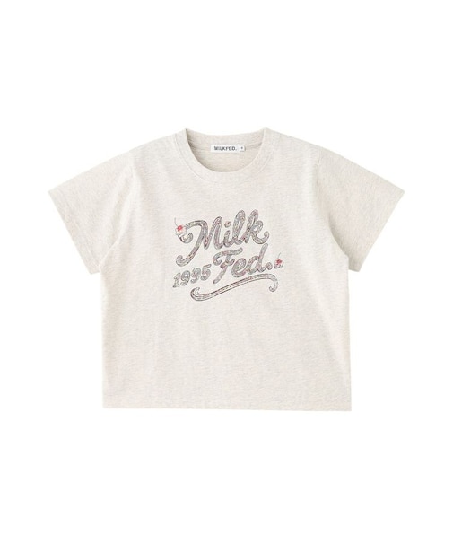 CREAM LOGO COMPACT S/S TEE