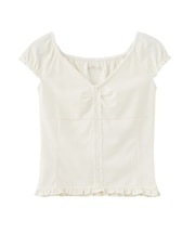 FRILL CAP SLEEVE TOP