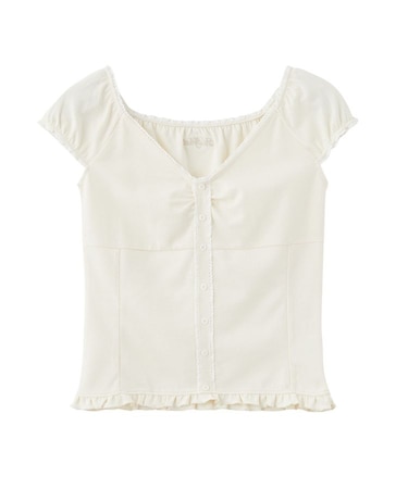 FRILL CAP SLEEVE TOP