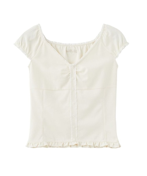 FRILL CAP SLEEVE TOP