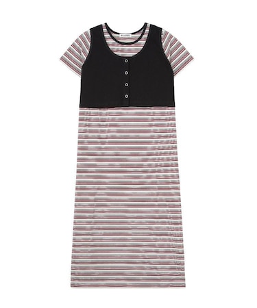 TANK TOP AND STRIPED DRESS SET
