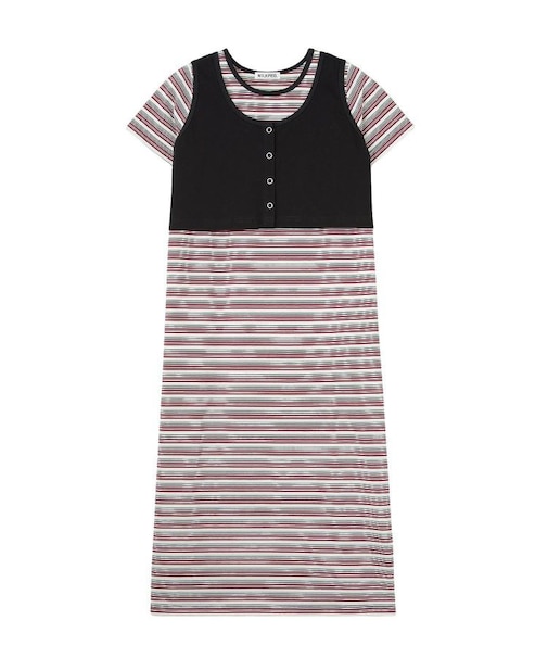 TANK TOP AND STRIPED DRESS SET