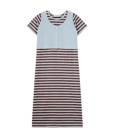 TANK TOP AND STRIPED DRESS SET