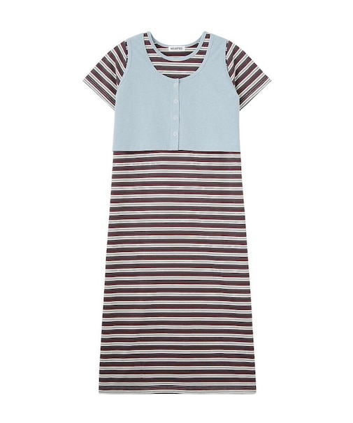 TANK TOP AND STRIPED DRESS SET