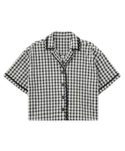 TRIMMED GINGHAM CHECK SHIRT