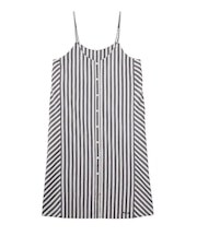 BIAS-CUT STRIPED CAMI DRESS